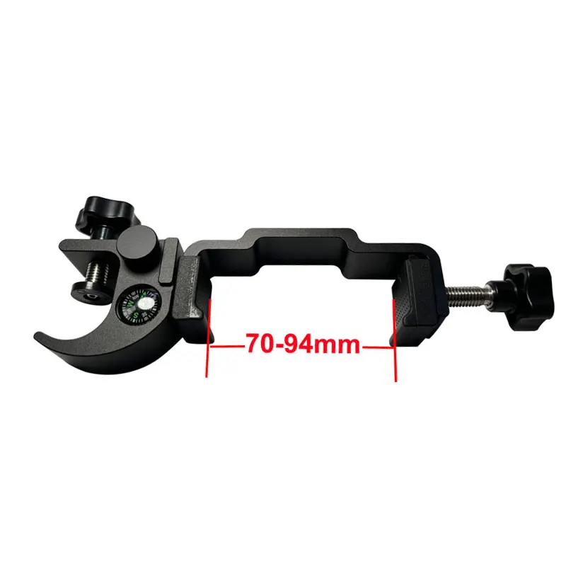 Imagem -02 - Universal Resistente à Corrosão Gnss Gps Pólo Grampo com Bússola e Open Data Collector Cradle Pole Holder Mount