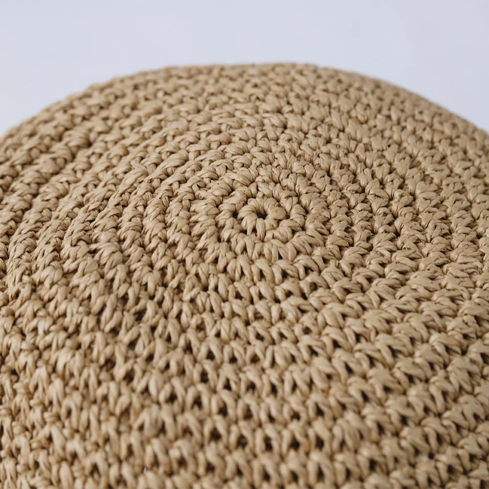 2025 Y2K beach Korean Straw Hat Summer Women Visor Bucket Hat Fisherman Hat Hand weaving Panama Girl Fishing handmade Sun Hats