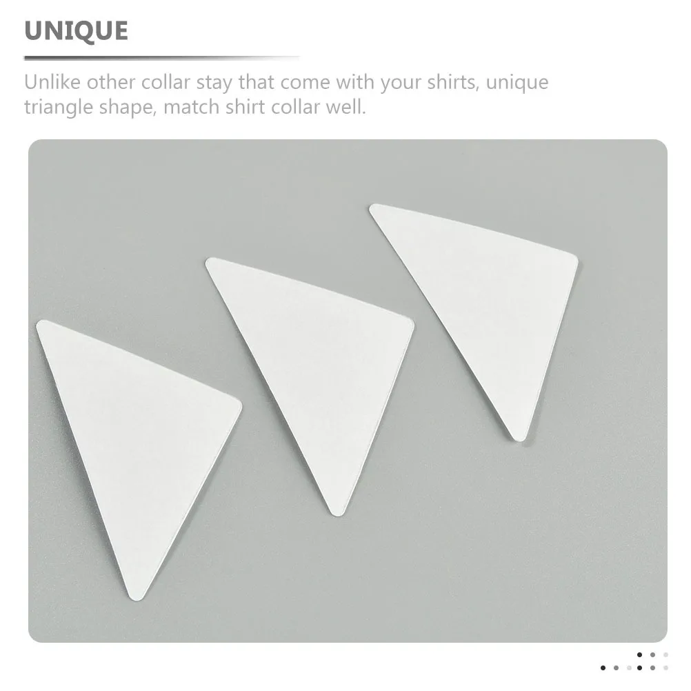 120 peças permanece para homens e mulheres camisa gola suporte triângulo inserção reforço vestido camisa shaper coleira de plástico suporta