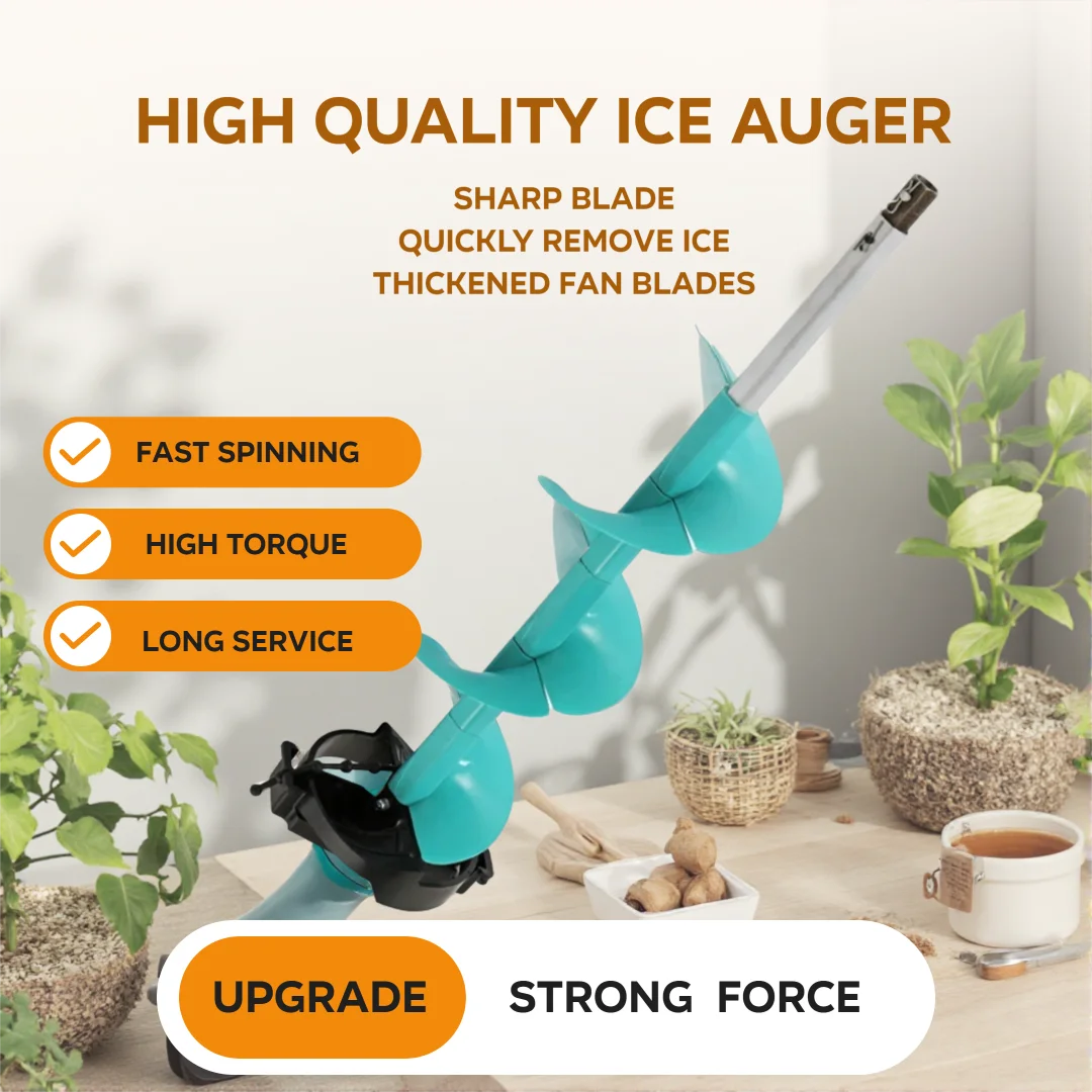 Ice Auger for Fishing Electric Nylon Corless with Positioning Drill for Enthusiasts Electric Ice Fishing Auger