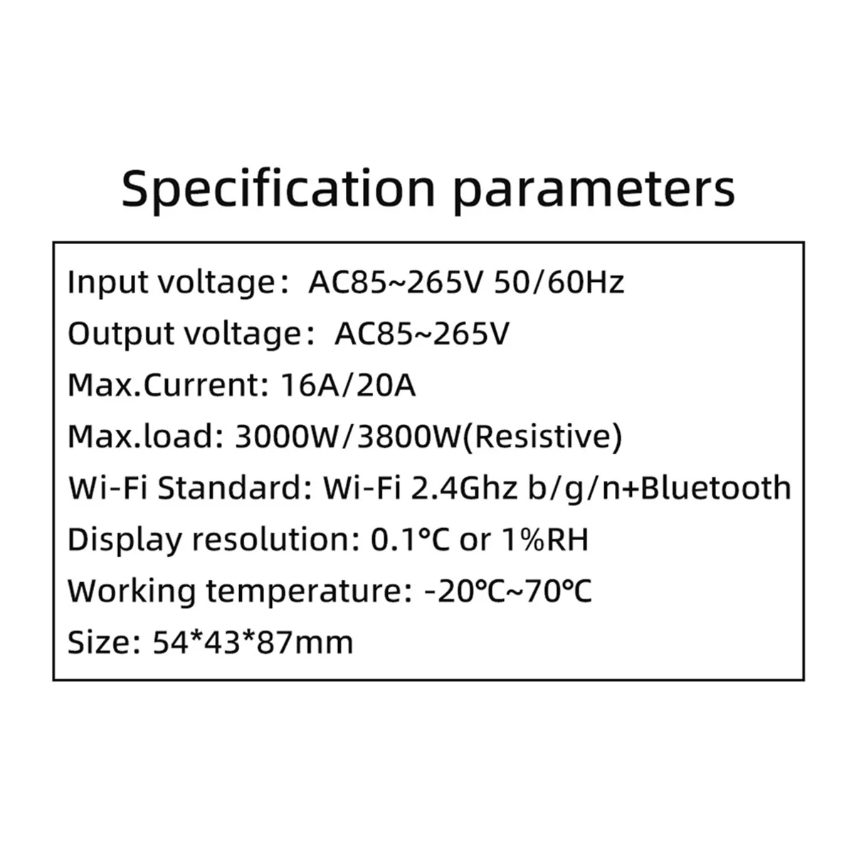 Tuya WiFi Temperature Switch Timer Temperature Control Switch APP Control for Aquariums Water Temperature Monitoring 16A