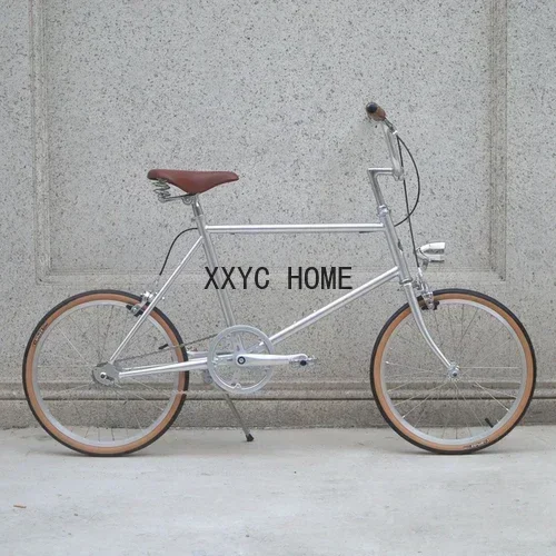 

20-Inch Silver Retro Bicycle Motocross Men's and Women's Lightweight Bicycle Scooter City Commuter Bicycle