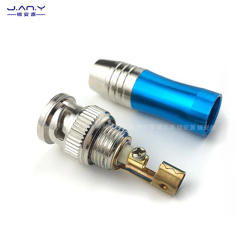 1 piece HD-SDI digital high-definition video signal BNC plug DIY solderless assembled coaxial connector Q9 male