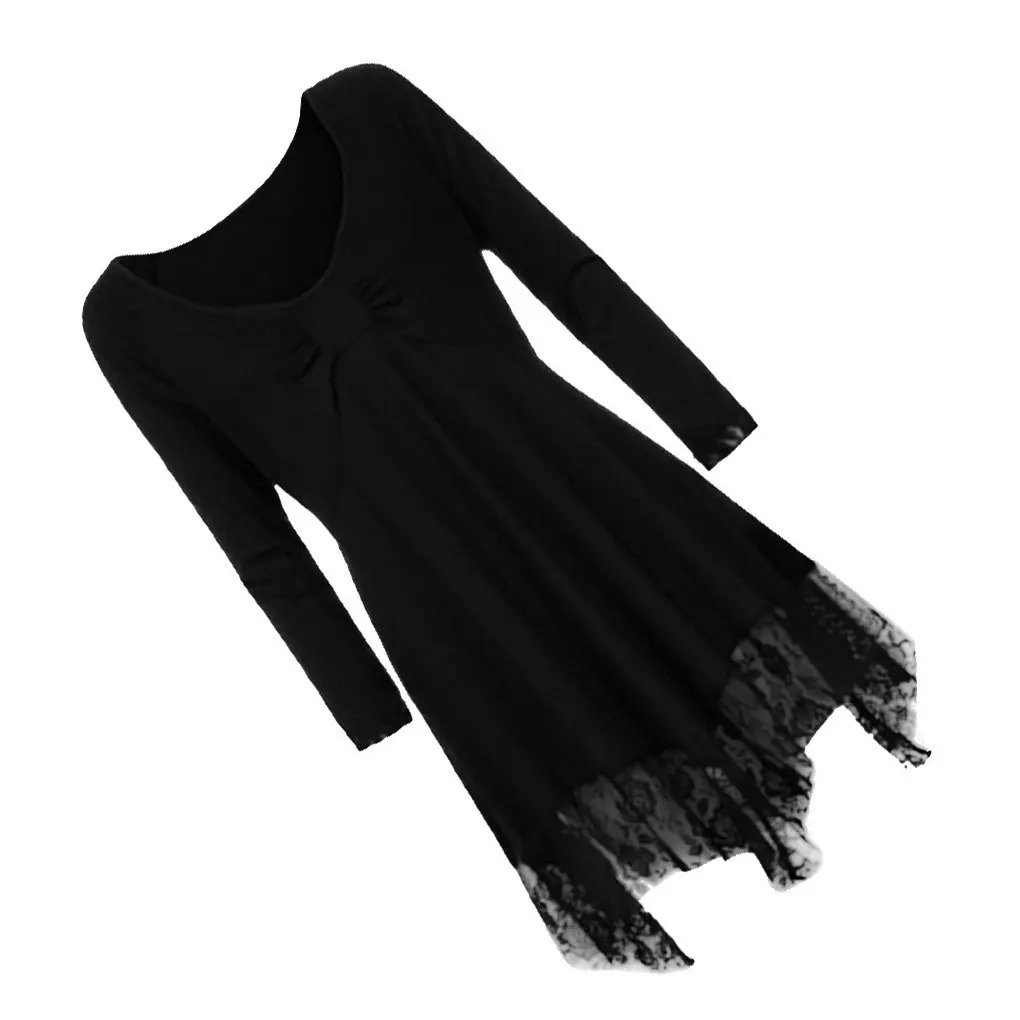 Vestido versátil y elegante con cuello en V para mujeres de talla grande, elegante y a la moda, fácil de limpiar, morado XXXL