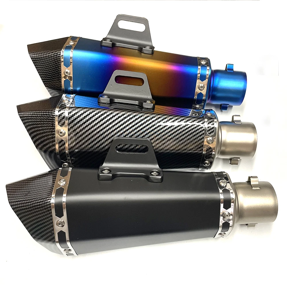 51mm Universal Einlass Motorrad Auspuff R11 Schalldämpfer mit DB killer Für R3 R25 Z400 Z900 MT07 MT09 ninja650 Z750 Z800 mt03 R6