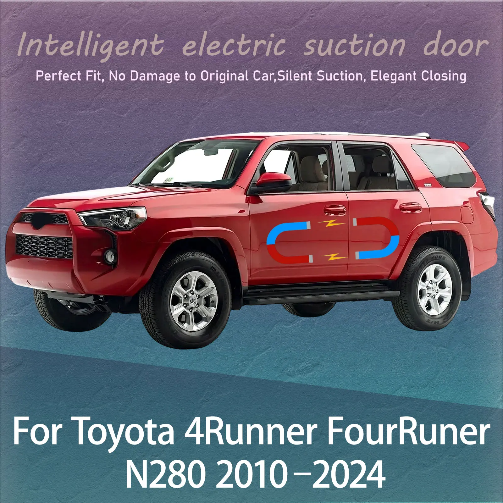 

Electric Soft Close Door Kit For Toyota 4Runner FourRuner N280 2010–2024 Auto Silent Anti-Slam Suction Door System Automatic