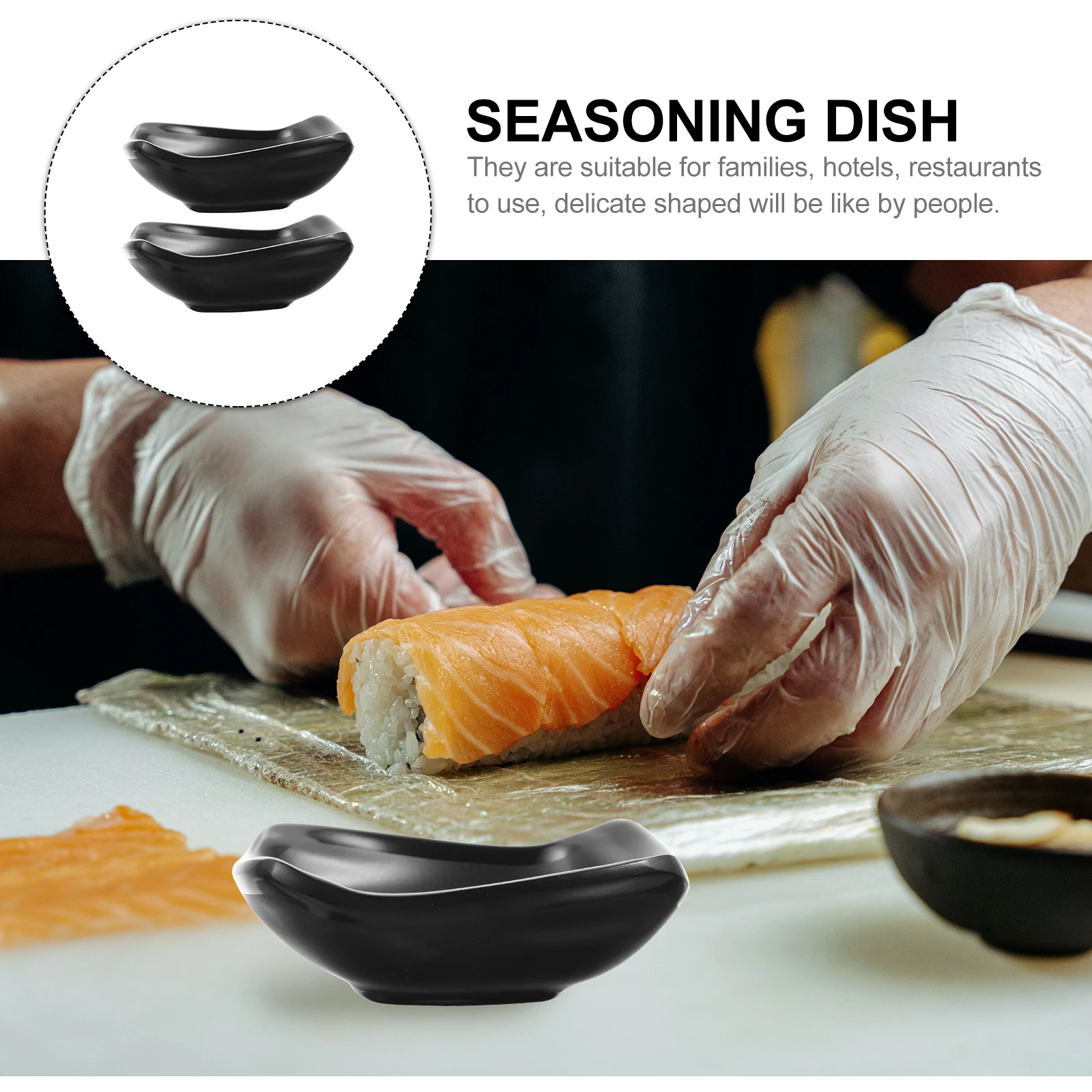 

Seasoning Dish Dipping Sauce Saucer Spice Tray Dishes Soy Bowls Small Serving Plate