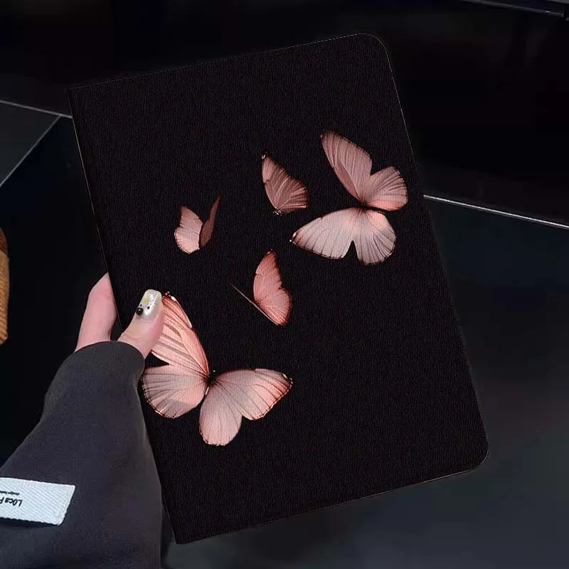 

Pink Butterfly Group Flying Gift Tablet Case For Huawei Honor MatePad MediaPad Air 5 6 7 11 V6 V7 V8 V9 X9 X8 T10 T10s C5e T5