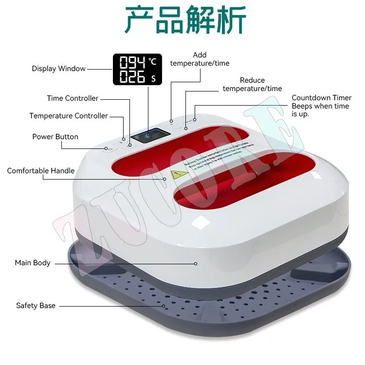 2323 Handheld iron heat transfer machine, wholesale portable heat transfer machine, flat plate heat transfer machine, clothing