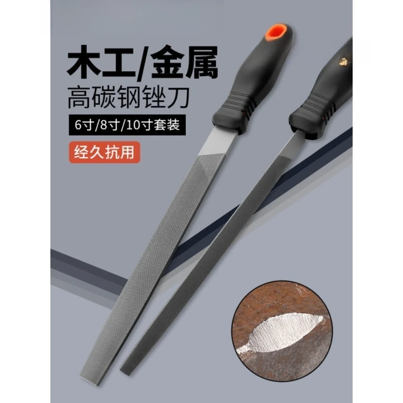 Half Round & Triangle Steel File, High Hardness Hand File, Small Metal Wood Polishing Grinding Tool