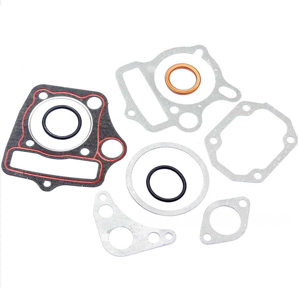 1set Cylinder Gasket Set 52.4mm Head Base With A Round Oil Hole For 110cc 125cc Horizontal Engine For Dirt Bike Maintains