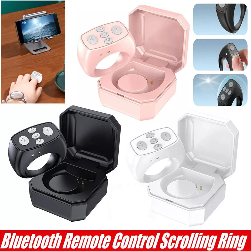 Remote Control Scrolling Ring Fingertip Video Mobile Phone Bluetooth Controller