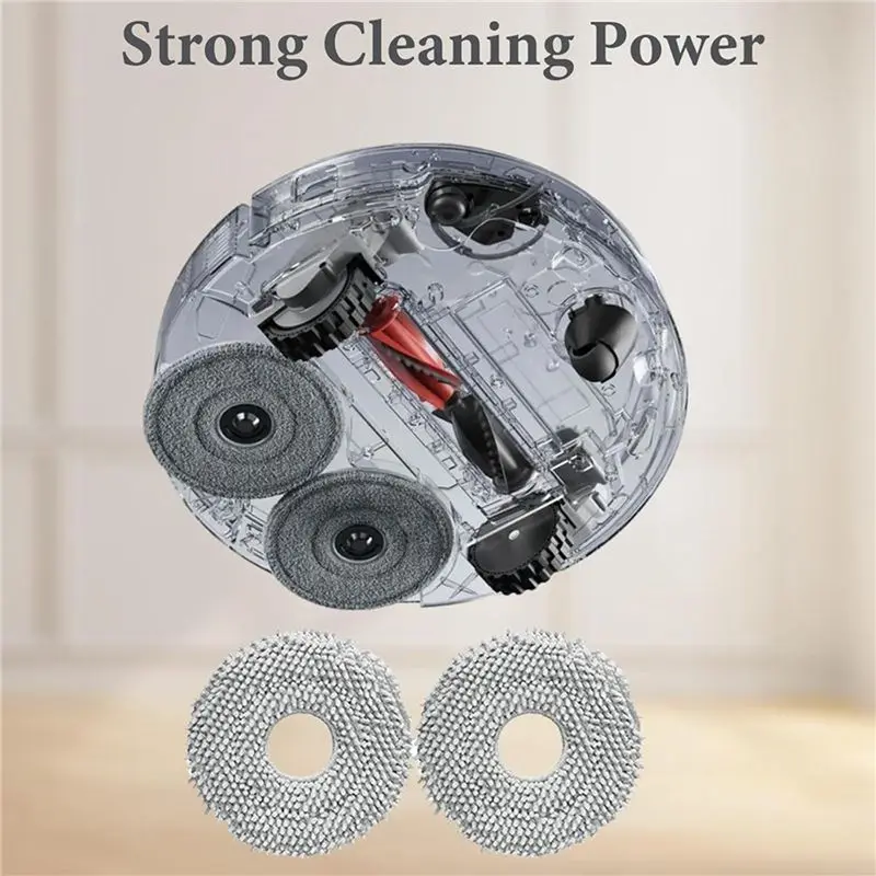 AT19-2 Set For Roborock Qrevo Curve/P20 Pro Robot Vacuum Cleaner Replacement Parts Main Side Brushes Dust Bags Wipes Filters