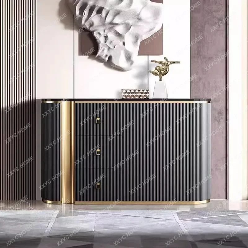 A Modern simple entrance foyer, entrance cabinet, tea cabinet, multi-functional restaurant locker
