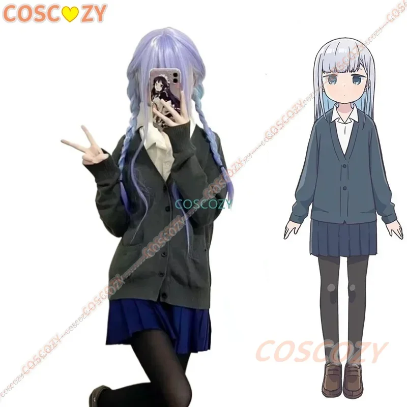 Aharen-san Wa Hakarenai Reina Aharen disfraz de Cosplay para mujer, uniforme escolar, falda, blusa, traje de Halloween, peluca