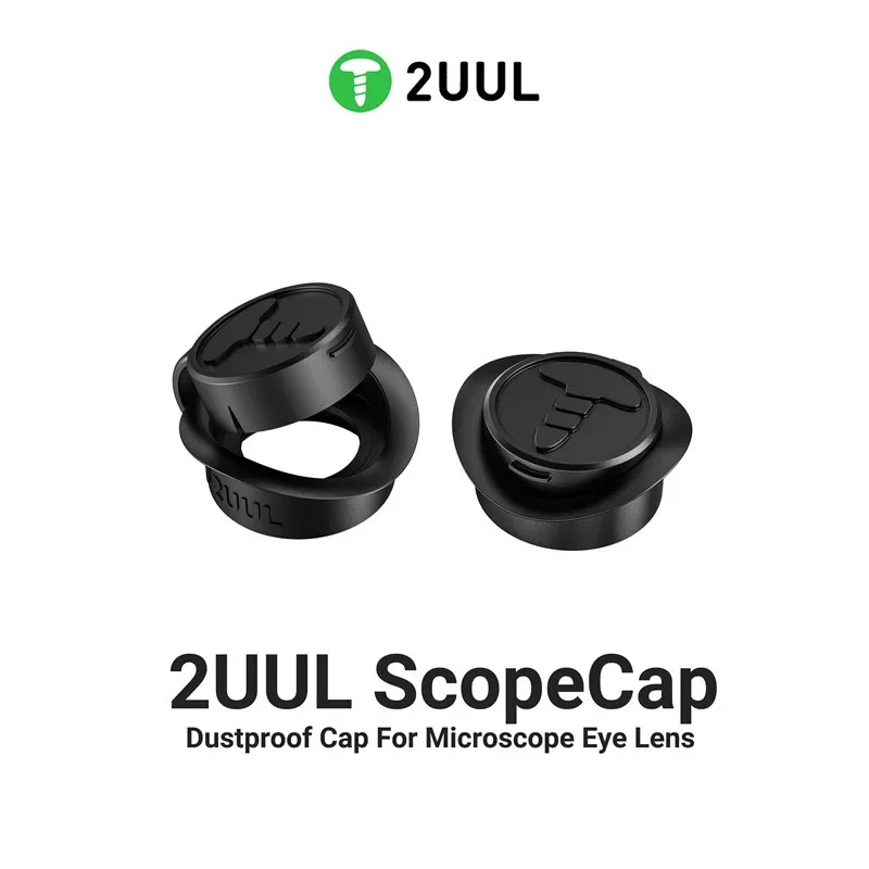 2UUL MS81 Dustproof Cap for Microscope 2PCS Soft Material Relieve Eye Fatigue  Dust Protection Microscope Eye Lenses Cover Cap