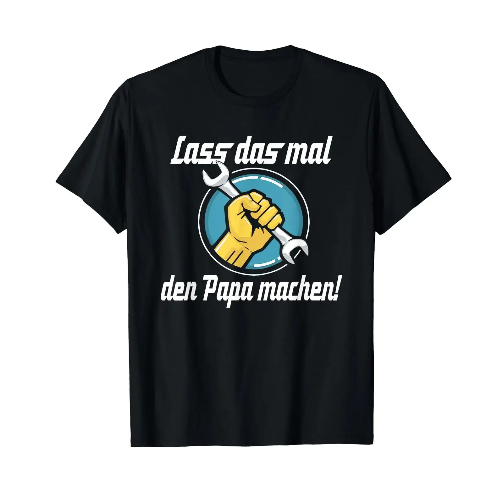 Sponsored Ad DIY T Shirt with German Text quot Lass Das Mal Den Papa Machen Handwerker Language black vintage Washed Stretched
