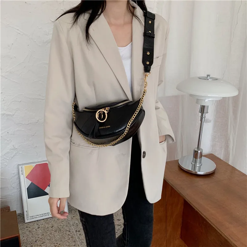 ZA Branded Luxury 2024 New Women Crossbody Shoulder Bags Casual Designer Metal Chain Purse Tote Female Leather Clutch Chest Bag