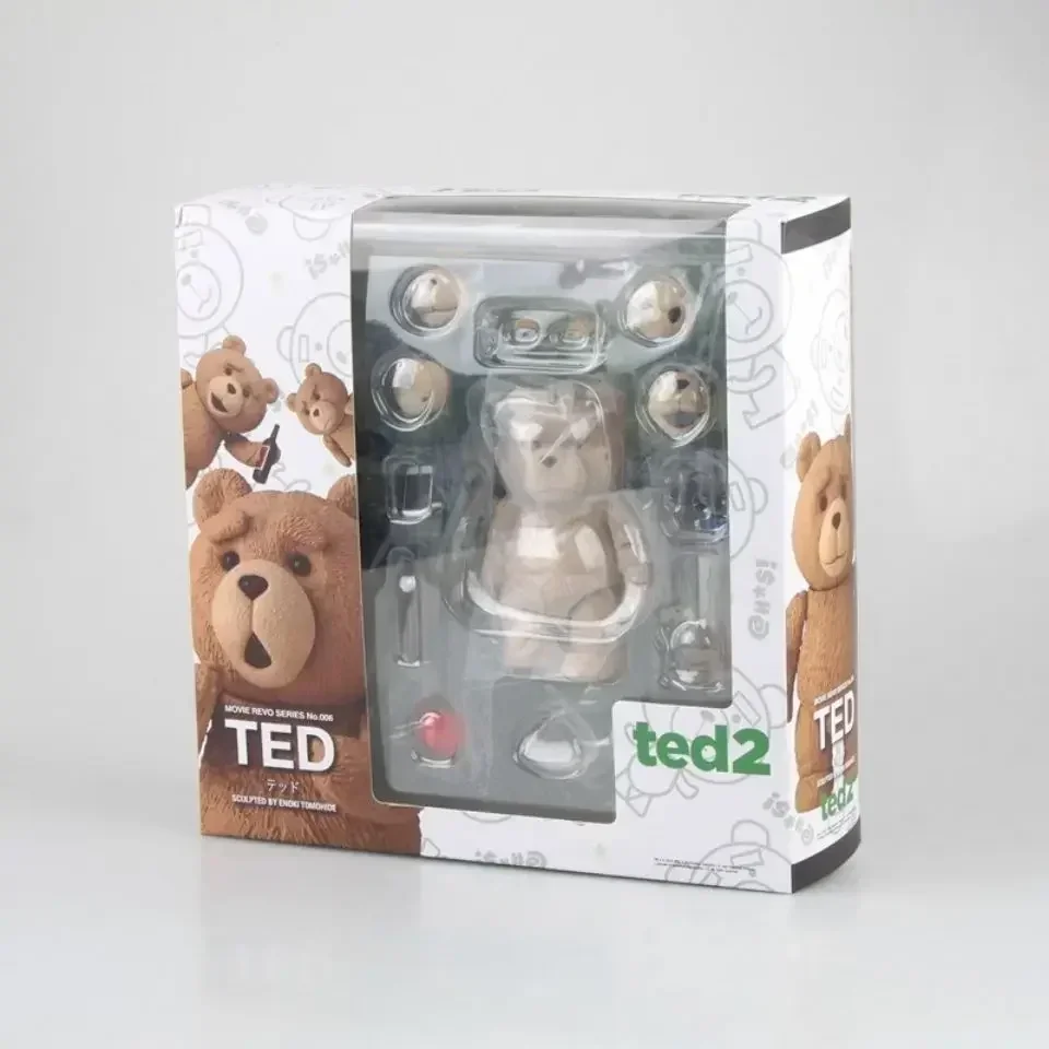 Anime Ted 2 Figure Bjd Ted Teddy Bear Action Figure Amazing Yamaguchi Revoltech No.006 Teddy Brick Figure Movie Model Doll Toys