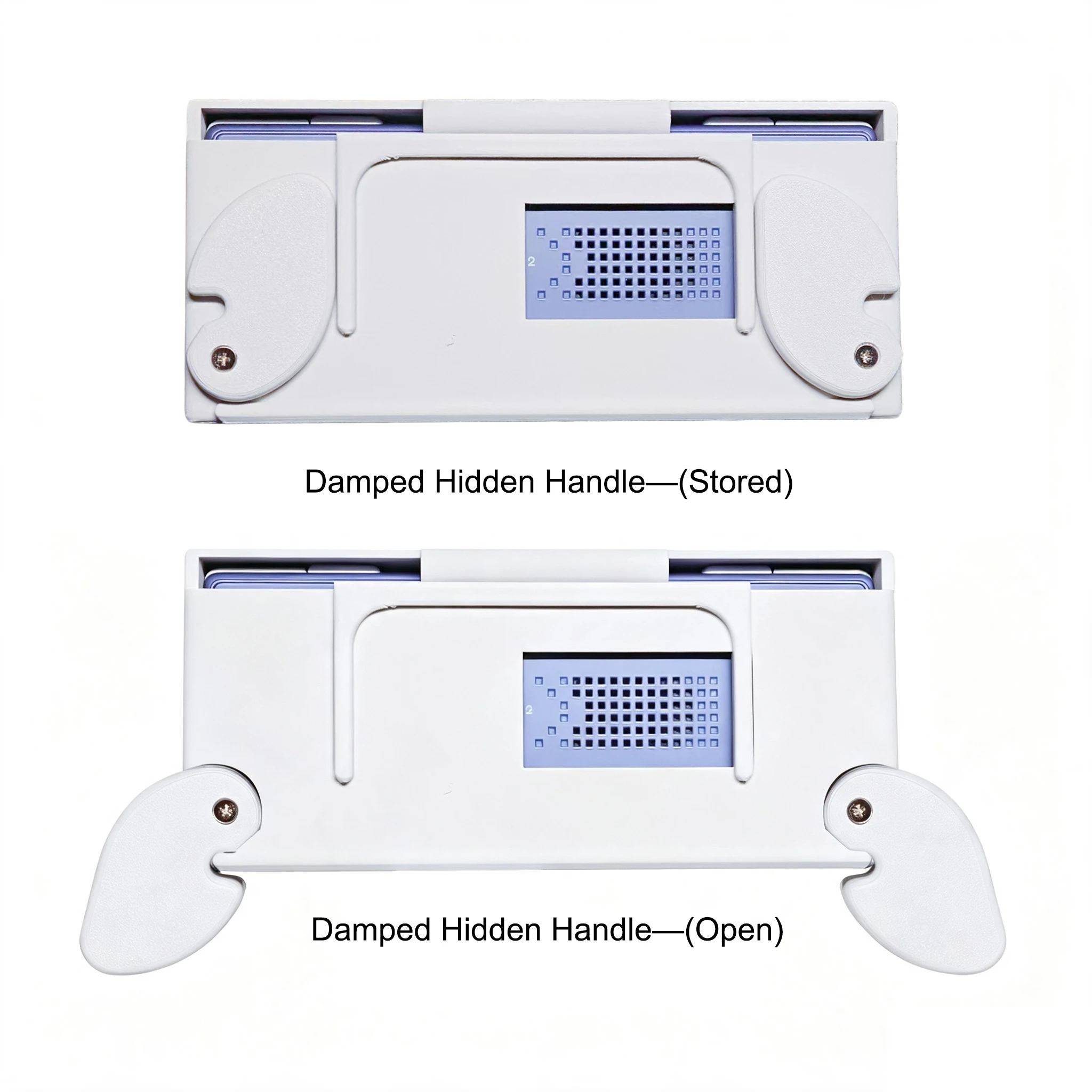 3D Printed Ergonomic Retractable Hidden Grip for AYANEO Pocket MICRO 2 w/ Screen Cover Comfortable Game Handheld Controller Grip