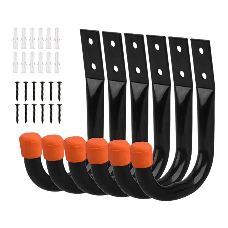 6PCS/Set Bicycle Support Bike Wall Mount Hooks MTB Road Bike Parking Hanging Holder Stand For Cycling Bike Accessories