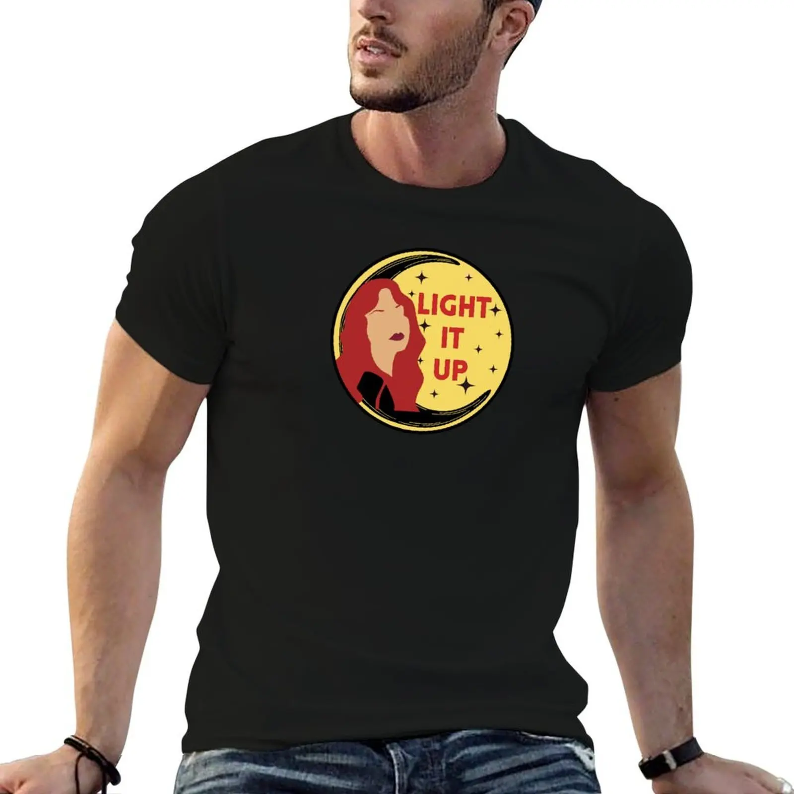 Light it Up Crescent City Sarah J Maas Quote Design T-Shirt tops affliction shirts men clothing