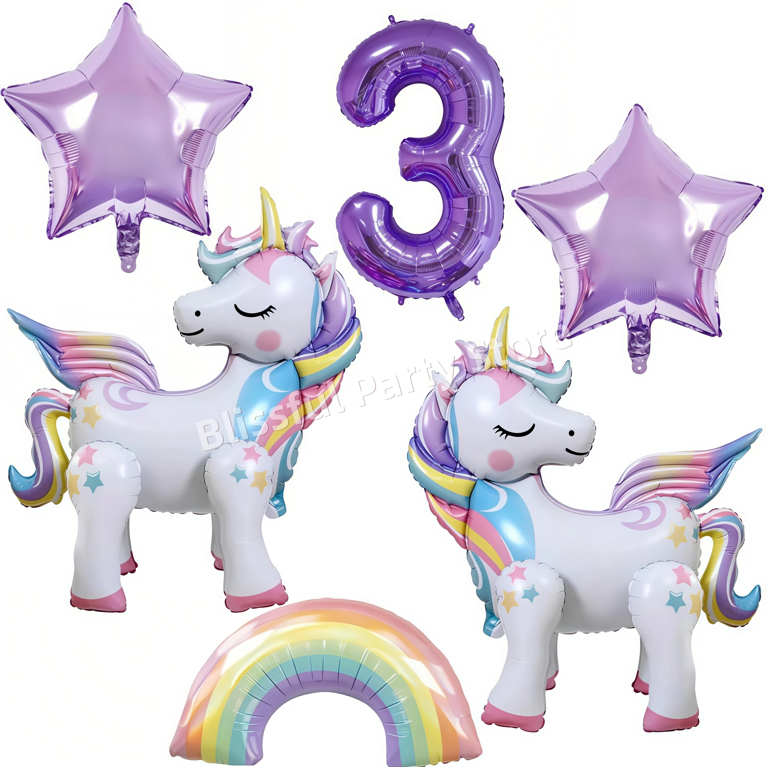 Eenhoorn Ballonnen Verjaardag Decoratie Regenboog Eenhoorn Folie Ballon Feestartikelen Kamer Decor Kinderen Meisjes Gunst Baby Douche Globos