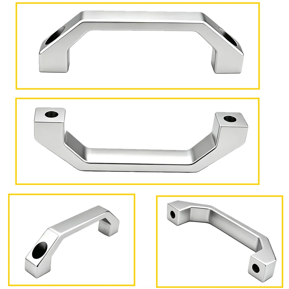 U-shaped Aluminum Alloy Square Cabinets Luggage Drawers Wardrobes Windows Door Handles Furnitureand Hardware are Easy to Install