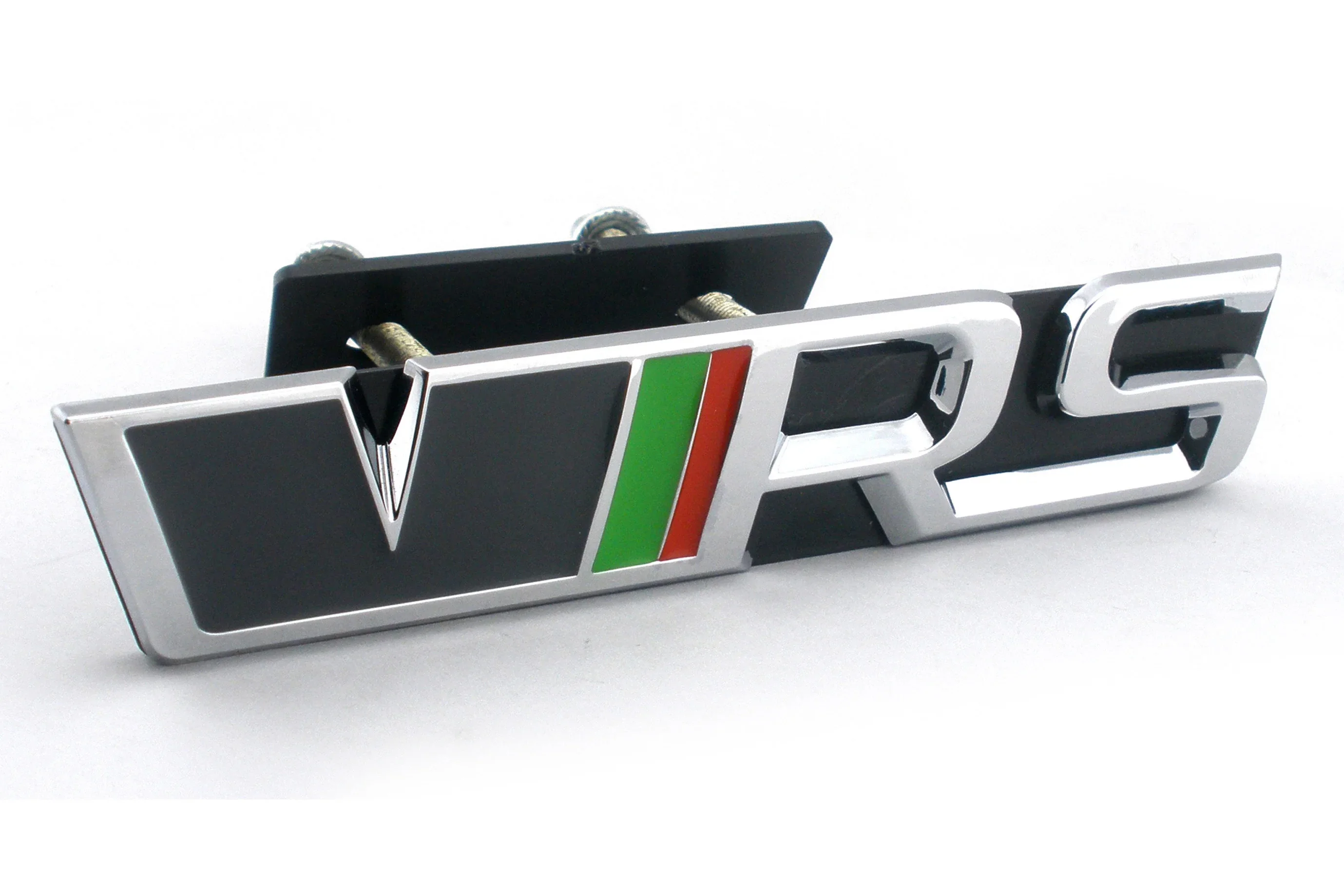 

Volkswagen Skoda VRS Car Sticker LOGO Chrome Finish with Italian Flag Colors For Ming Rui Jingrui VRS Models