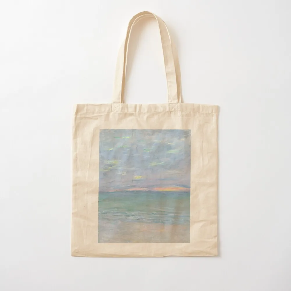 

Monet Marine Painting Minimalist Aesthetic Tote Bag shopping trolley bag tote bag men hand ladies Canvas Tote