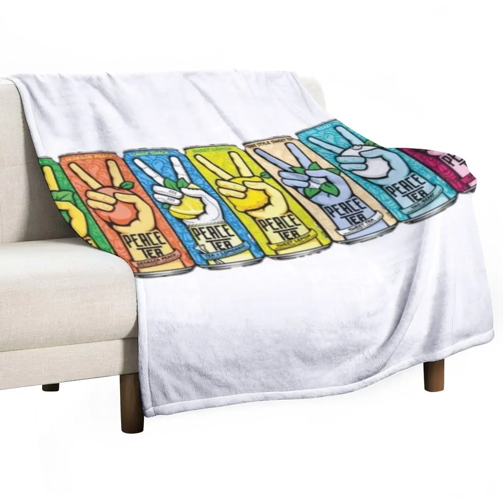 

peace tea Throw Blanket bed plaid wednesday Blankets