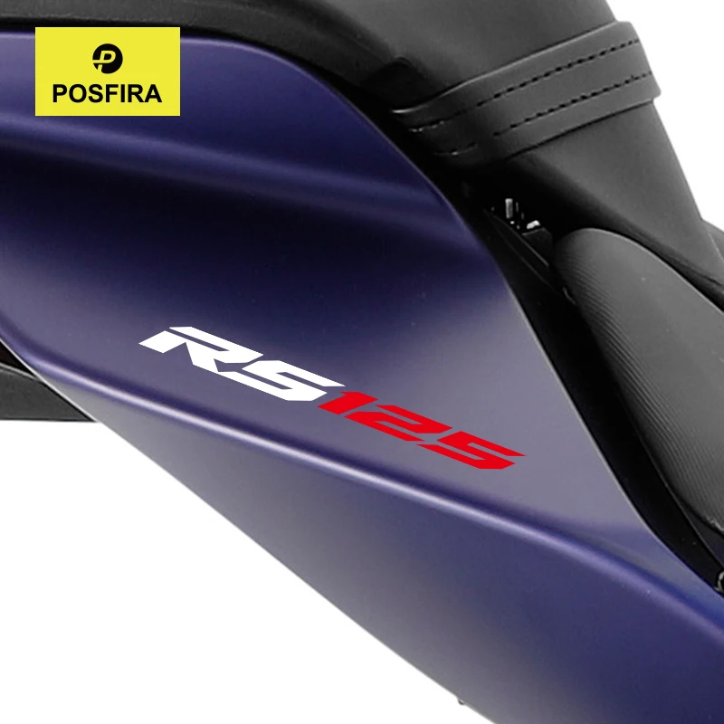 

POSFIRA Motorcycle Rear Seat Cowl Stickers Vinyl Decals for Aprilia RS125 RS 125 2021 2022 2023 2024 2025 Motorbike Accessories