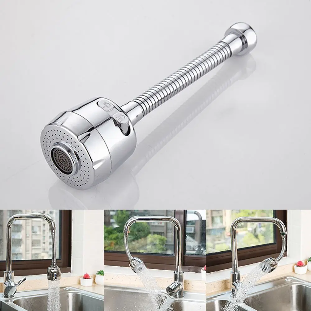 

Faucet 2 Modes Sink Faucet Kitchen Bathroom 360 Degrees Water Tap Filter Splash-proof Faucet Extender Sprayer Jet