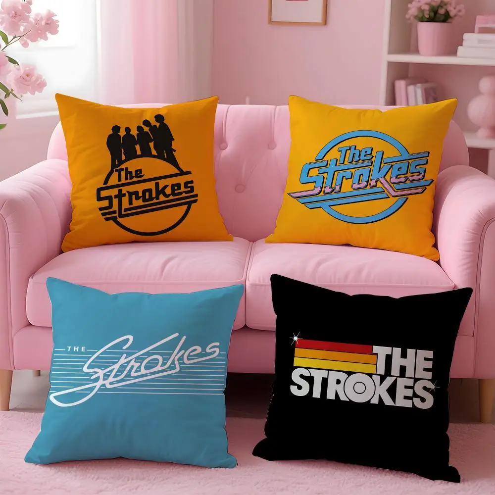 rock The Strokes Cushion Cover Cushion Cover Set 4Pcs 50x50 45x45 40x40 Pillowcase Decorative Sofa Home Decor