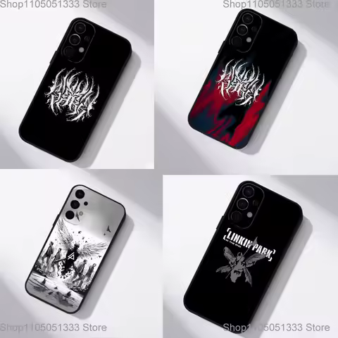 Rock L-Linkin P-Park Band Phone Case For Samsung S25,S24,S21,S22,S23,S30,Ultra,S20,Plus,Fe,Lite,5G Black Cover