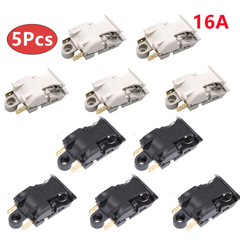 (.) 5Pcs/lot 16A Kettle Switch Boiler Thermostat Switch Electric Kettle Steam Pressure Jump Switch 2 Colors