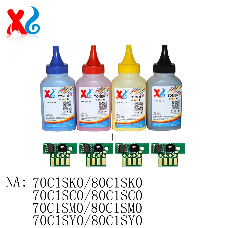 1Set Toner Powder for Lexmark CS310n CS310dn CS410n CS410dn CS410dnt CS510de CS510dte CX410E CX510DE CX510DTHE CX510DHE Ink 40g