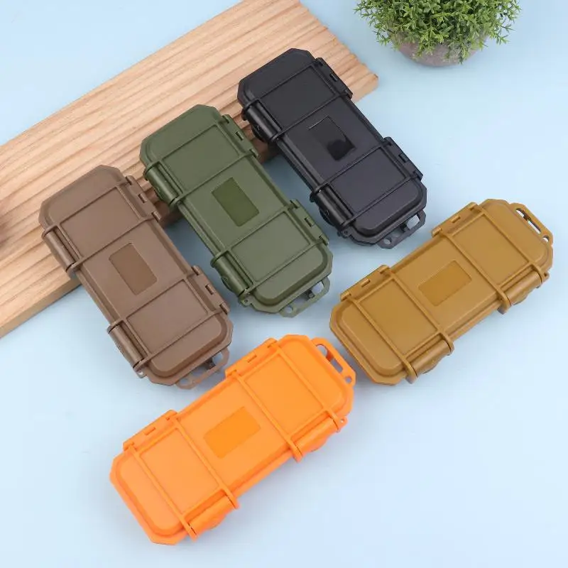 Folding Knife Storage Box Durable Shockproof Camping Box Sealed Carry Box Wear Resistant Sealed Storage Box Equipment Dry Box