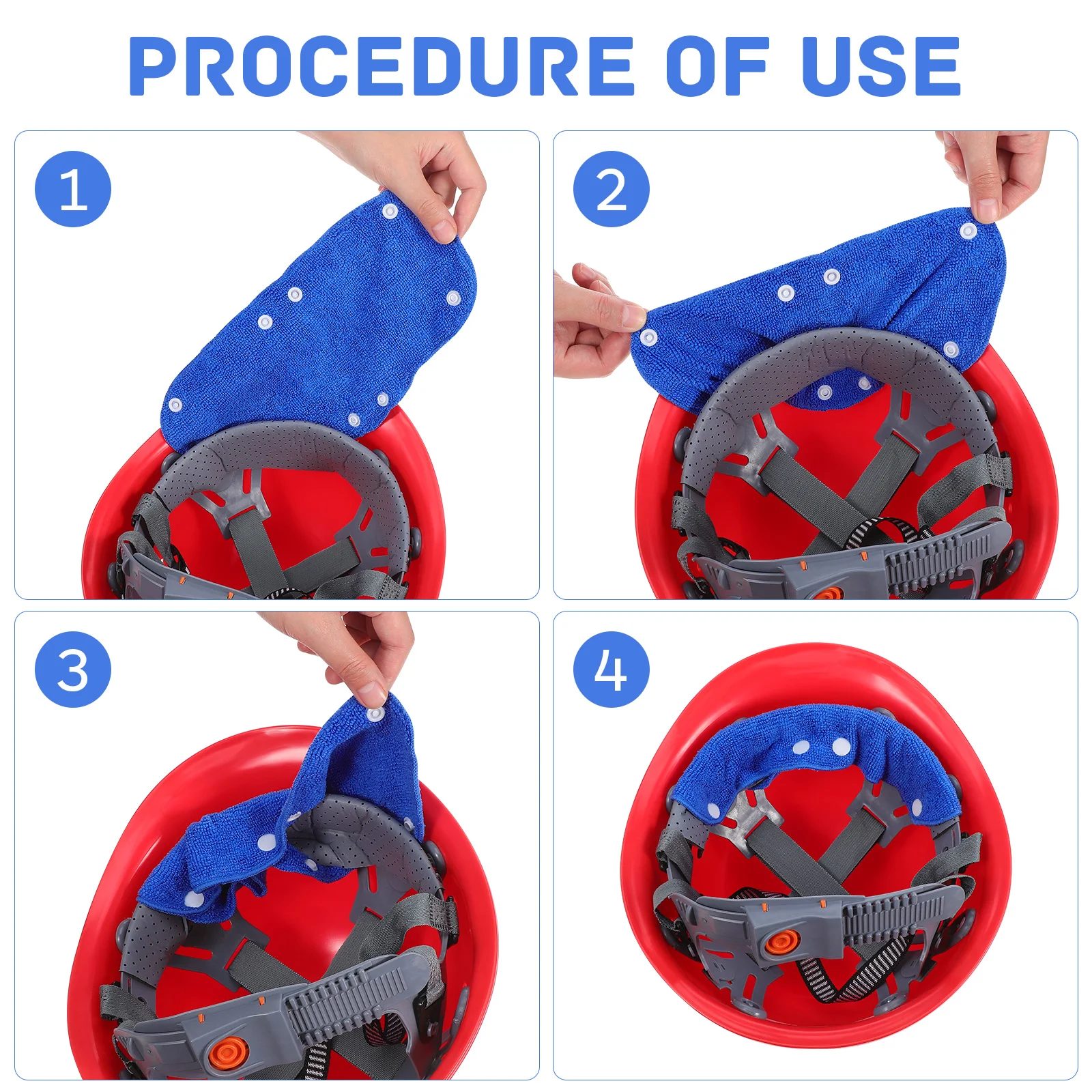 2-х шт. каска для замены конструкции внутри темно-синие аксессуары многоразового использования