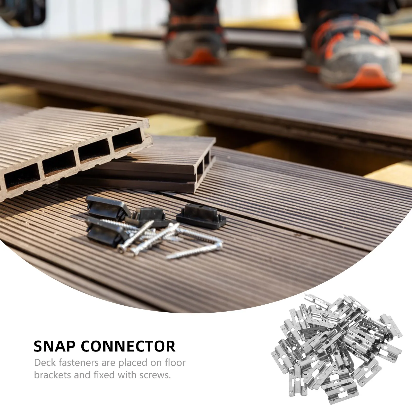 100 шт. U-образный кронштейн из нержавеющей стали