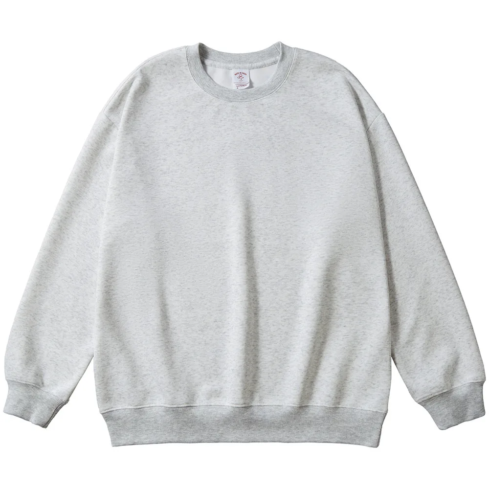 الخريف بلون الجولة الرقبة البلوز الرجال النساء بلوزة فضفاضة غير رسمية رقيقة طويلة الأكمام كنزة بمقاس كبير القمم للجنسين الشارع الشهير