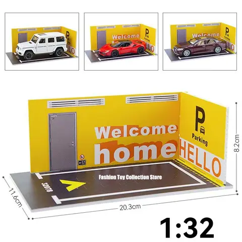 Simuleringsblommor Gräskluster Modell Miniatyrväxtmaterial för sandbord/trädgårdsscenlayout Diorama-kit 32 st/ask 10 best sales diorama parkeringsplats - №4