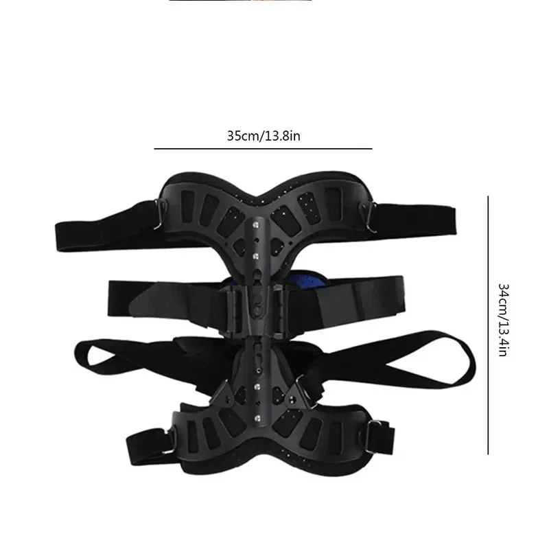 Set Fixed Spinal Brace Aluminium Alloy Breathable Fixed Spinal Straightener Brace for Children Adults Scoliosis Correcting Brac