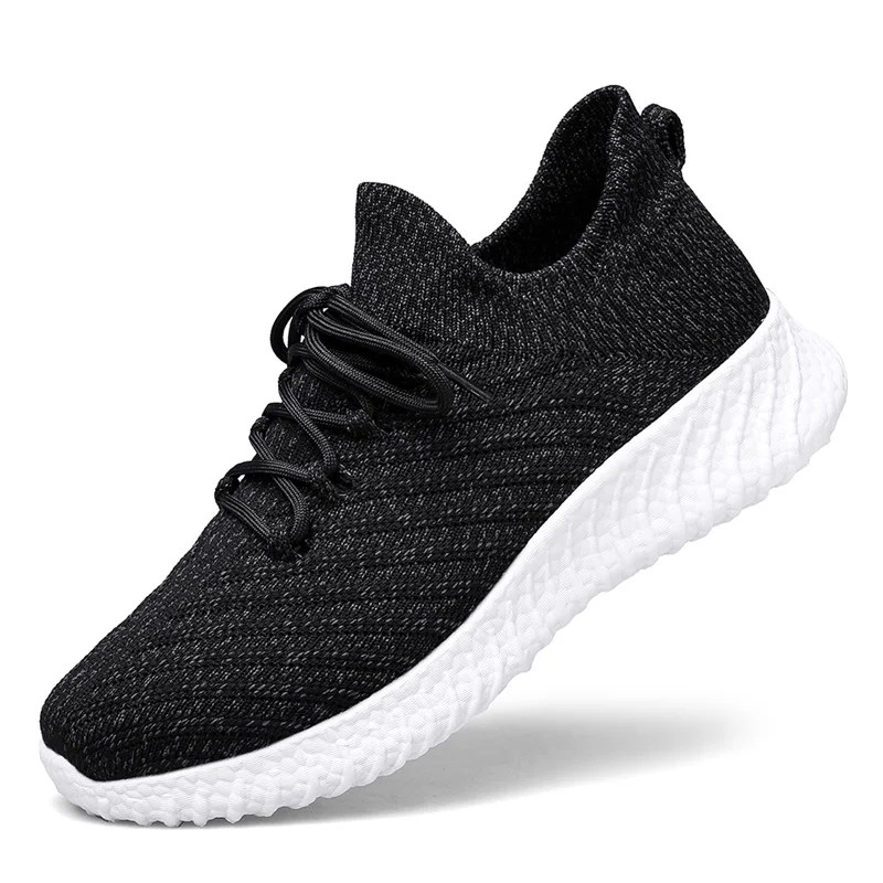 Low Top Casual Shoes Summer Outdoor Men Sneakers Breathable Sock Shoes Lightweight Soft Sole Cushioning Mesh Lace Up Size 39-46