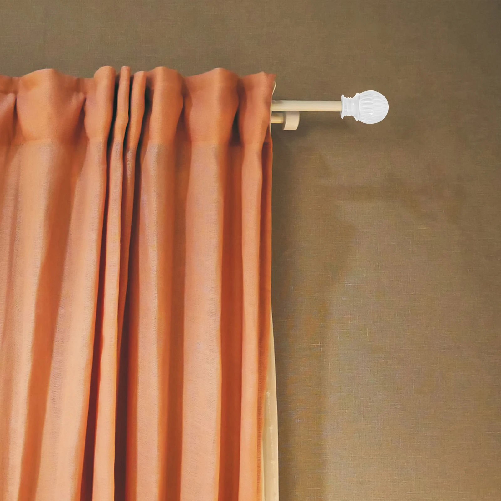 

2pcs Curtain Rod End Caps Decorative Honeycomb Heads For Living Room Bedroom Window Curtain Pole Accessories