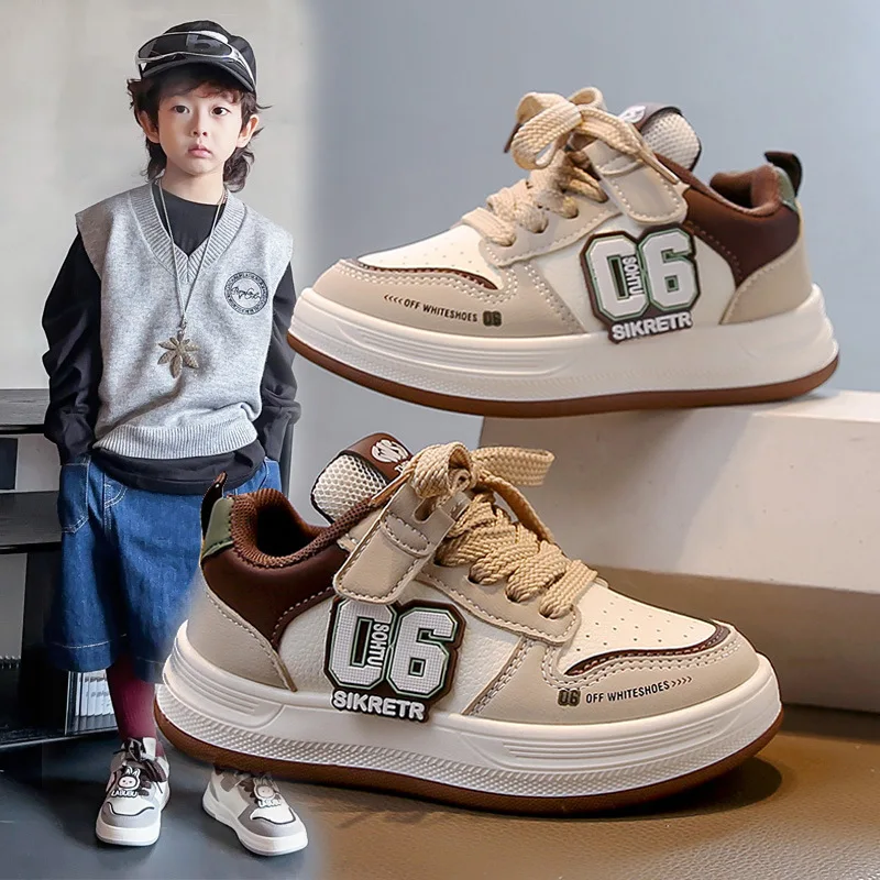 Zapatillas bajas para correr para niños, zapatillas de tenis informales gruesas y versátiles para niños y niñas, zapatillas antideslizantes para la escuela para niños y niñas