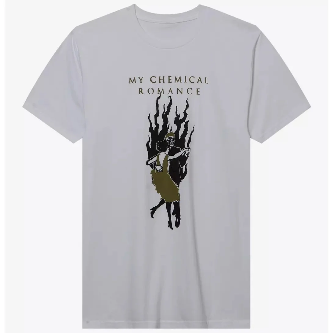 My Chemical Romance Grim Reaper Clock Band T-Shirt Cotton Graphic Tee Men Women Summer Streetwear