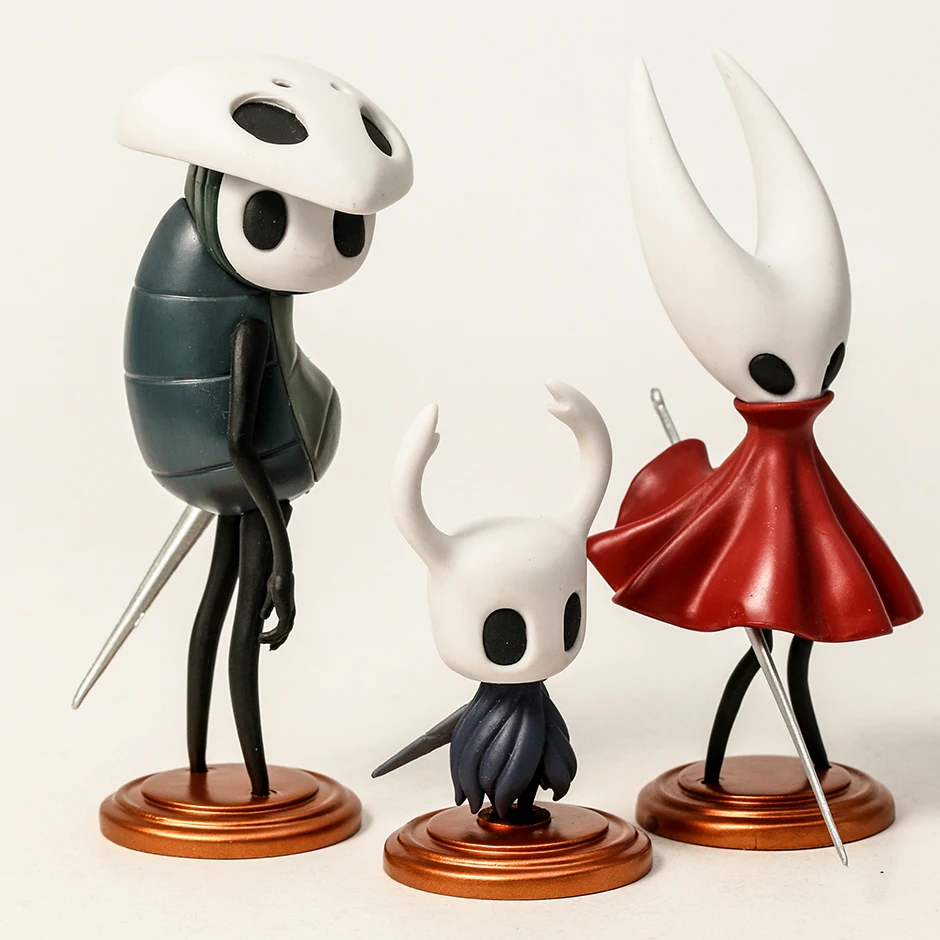 Hollow Knight Silksong Hornet quirel figuras de decoración, muñecos, colección de juguetes, regalo, 3 piezas por juego