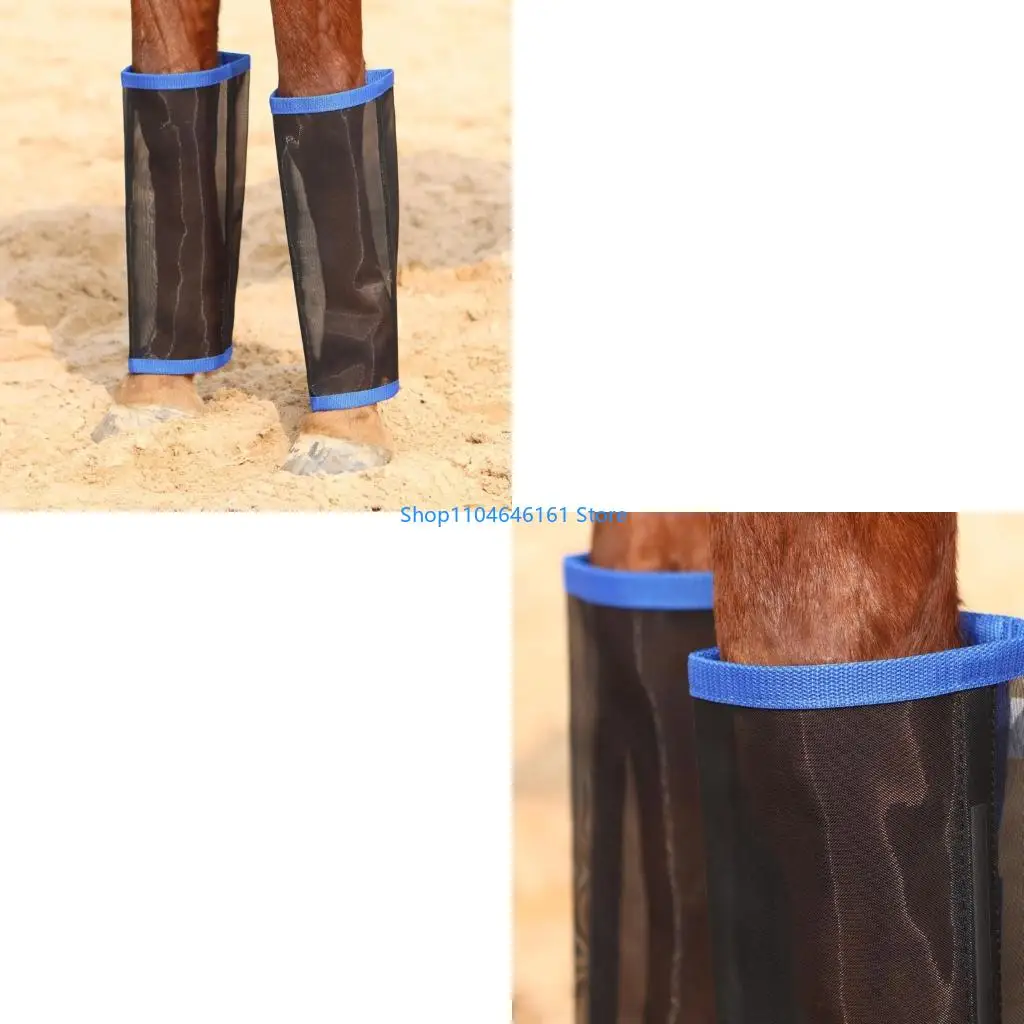 Boot mosca caballo Protectora caballo envoltura pierna caballo Protector entrenamiento caballos ajustable