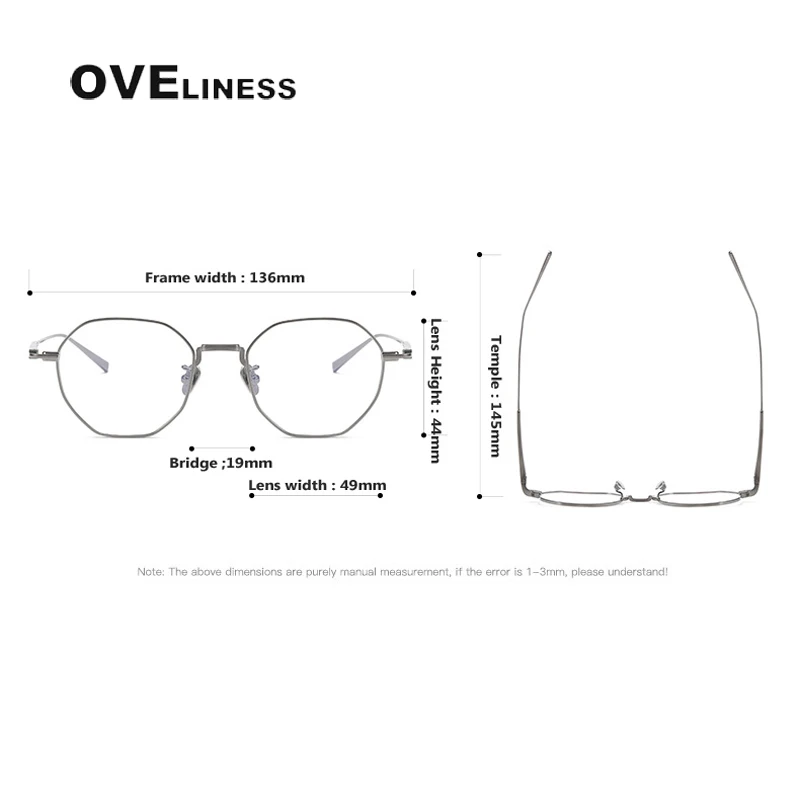 Pure Titanium optical lenses Glasses Frame men Women Trendy male female myopia Prescription Eyeglasses frames Eyewear Spectacles